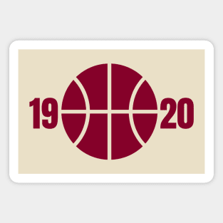 established 1920 basketball Magnet
